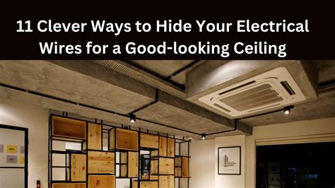 hanging electrical box architectural design|hide electrical wires in ceiling.